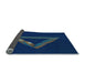 Thickness of Patterned Blue Rug, pat3777lblu