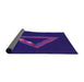 Thickness of Patterned Amethyst Purple Rug, pat3777pur