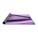 Thickness of Patterned Bright Purple Rug, pat3778pur