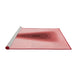 Sideview of Machine Washable Transitional Red Rug, wshpat3779rd