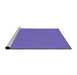 Sideview of Machine Washable Transitional Purple Mimosa Purple Rug, wshpat378pur