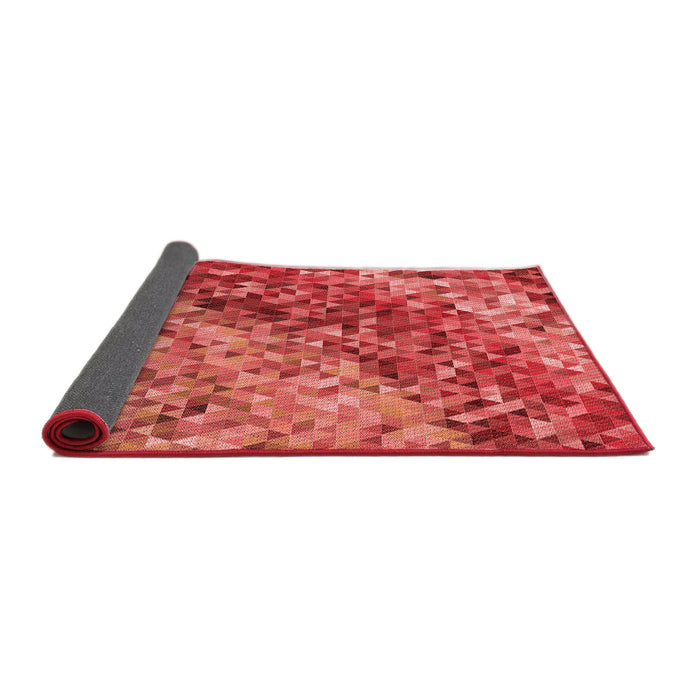 Thickness of Patterned Red Rug, pat3780rd