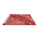 Sideview of Machine Washable Transitional Red Rug, wshpat3780rd