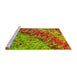 Sideview of Machine Washable Transitional Pistachio Green Rug, wshpat3780yw