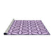 Sideview of Machine Washable Transitional Purple Violet Purple Rug, wshpat3781pur