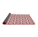 Thickness of Patterned Light Rose Pink Rug, pat3781rd