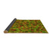 Thickness of Patterned Pistachio Green Rug, pat3782yw