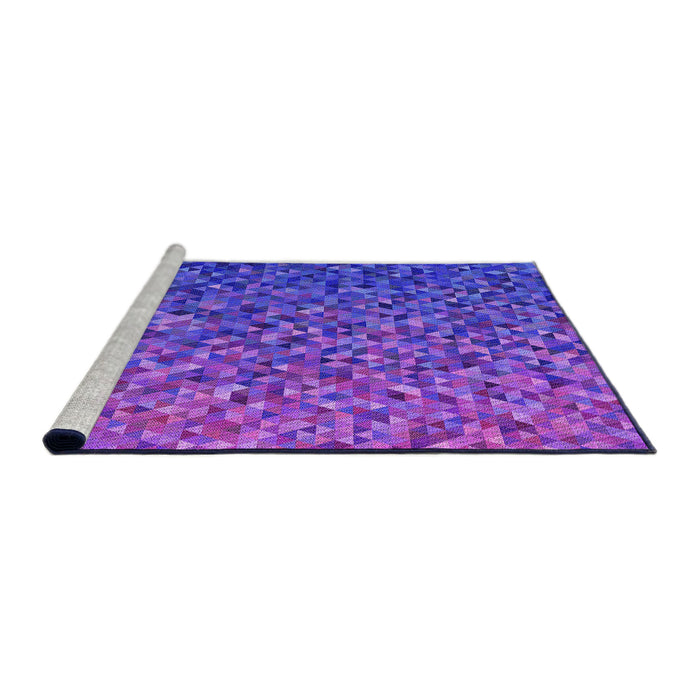 Sideview of Machine Washable Transitional Purple Rug, wshpat3783pur