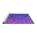 Sideview of Machine Washable Transitional Purple Rug, wshpat3783pur