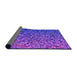 Thickness of Patterned Purple Rug, pat3783pur