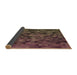 Thickness of Patterned Brown Rug, pat3784brn