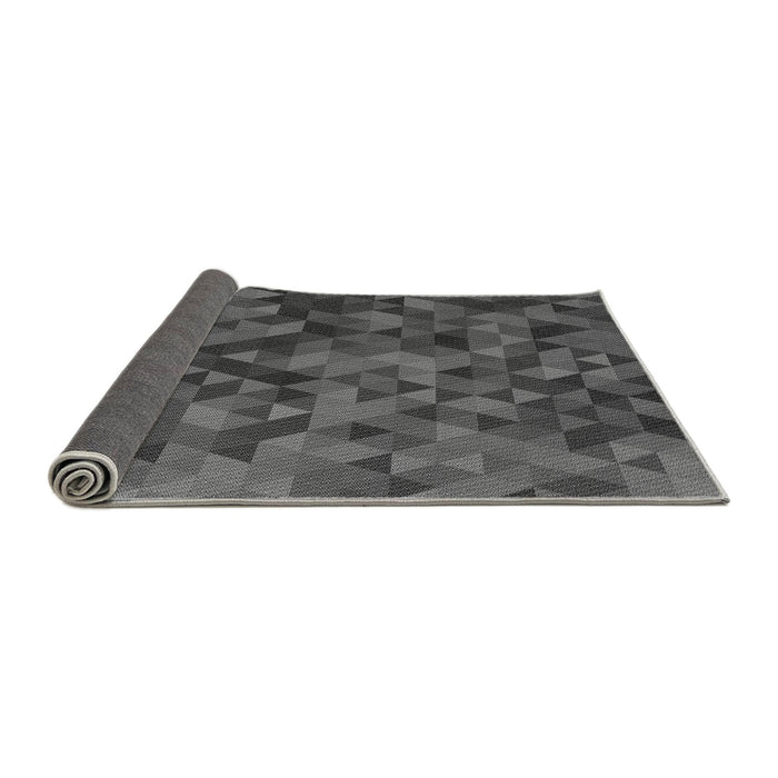 Thickness of Patterned Silver Gray Rug, pat3784gry