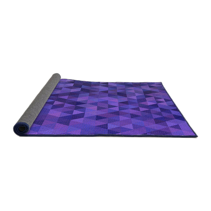 Thickness of Patterned Purple Rug, pat3784pur