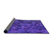 Thickness of Patterned Purple Rug, pat3784pur