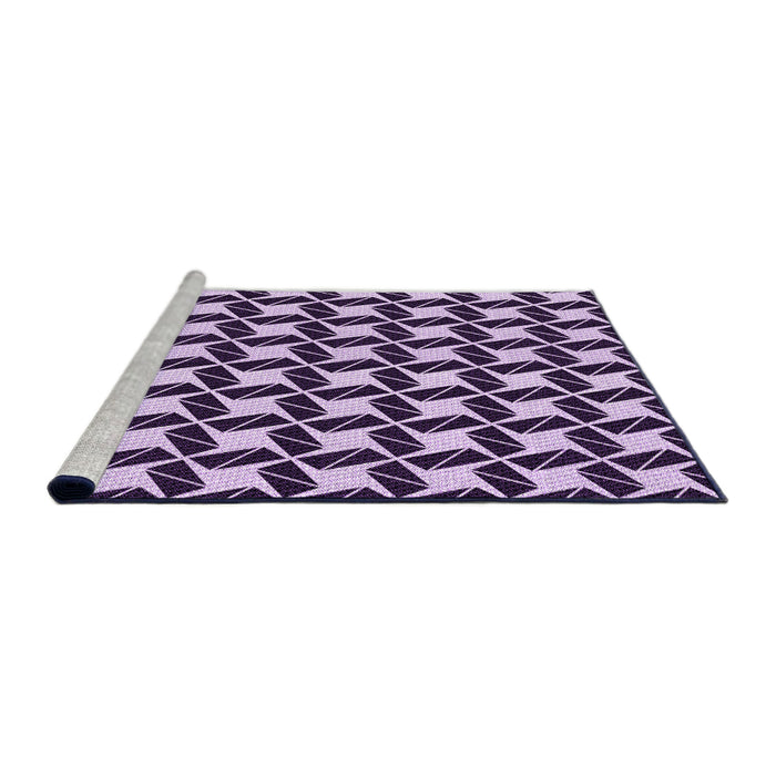 Sideview of Machine Washable Transitional Dark Purple Rug, wshpat3785pur