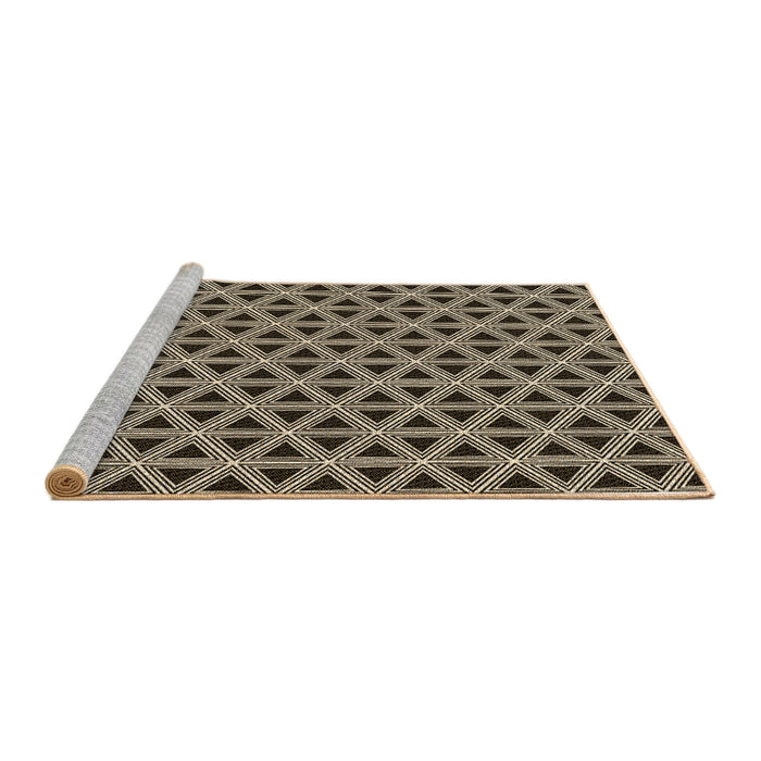 Sideview of Machine Washable Transitional Midnight Gray Rug, wshpat3787brn