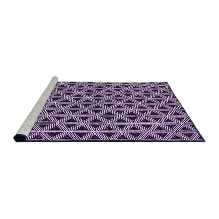 Sideview of Machine Washable Transitional Plum Purple Rug, wshpat3787pur