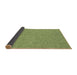 Thickness of Patterned Olive Green Rug, pat3790brn