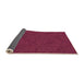 Thickness of Patterned Crimson Red Rug, pat3791org