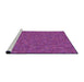 Sideview of Machine Washable Transitional Medium Violet Red Pink Rug, wshpat3792pur