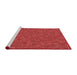 Sideview of Machine Washable Transitional Red Rug, wshpat3792rd