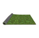 Thickness of Patterned Seaweed Green Rug, pat3794grn