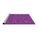 Sideview of Machine Washable Transitional Crimson Purple Rug, wshpat3794pur