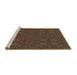 Sideview of Machine Washable Transitional Light Brown Rug, wshpat3795brn