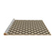 Sideview of Machine Washable Transitional Golden Blonde Gold Rug, wshpat3797brn