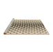 Sideview of Machine Washable Transitional Vanilla Gold Rug, wshpat3799brn