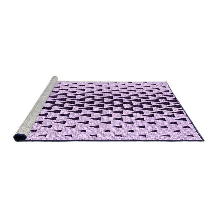 Sideview of Machine Washable Transitional Bright Grape Purple Rug, wshpat3799pur