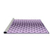 Sideview of Machine Washable Transitional Bright Grape Purple Rug, wshpat3799pur