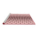 Sideview of Machine Washable Transitional Light Rose Pink Rug, wshpat3799rd