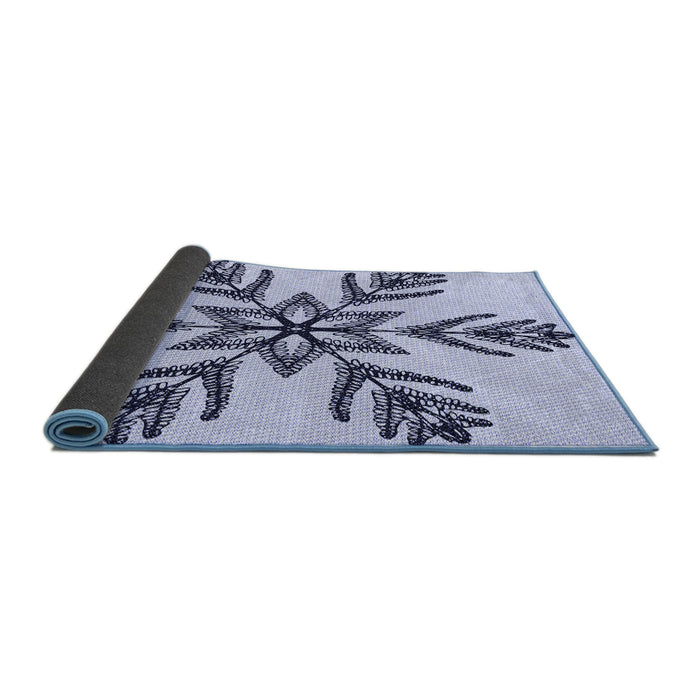 Patterned Lavender Blue Rug, pat38blu