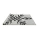 Sideview of Machine Washable Transitional Platinum Gray Rug, wshpat38gry