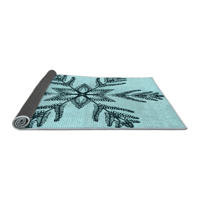 Patterned Deep-Sea Green Rug, pat38lblu