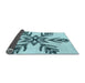 Patterned Deep-Sea Green Rug, pat38lblu