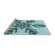 Machine Washable Transitional Deep-Sea Green Rug in a Bedroom, wshpat38lblu