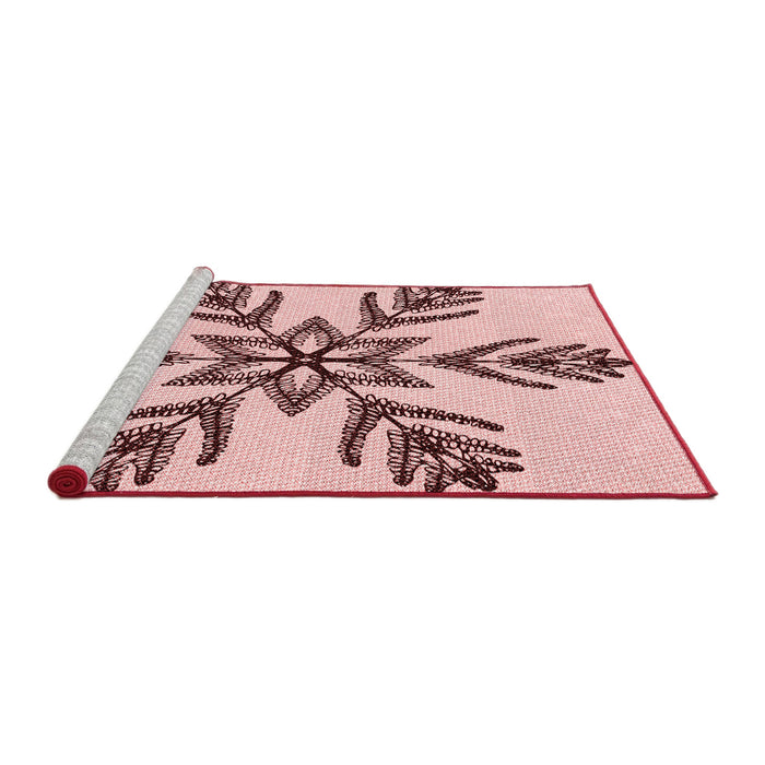 Machine Washable Transitional Light Rose Pink Rug in a Bedroom, wshpat38rd