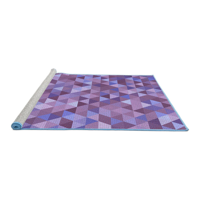 Sideview of Machine Washable Transitional Purple Violet Purple Rug, wshpat3803blu