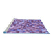 Sideview of Machine Washable Transitional Purple Violet Purple Rug, wshpat3803blu