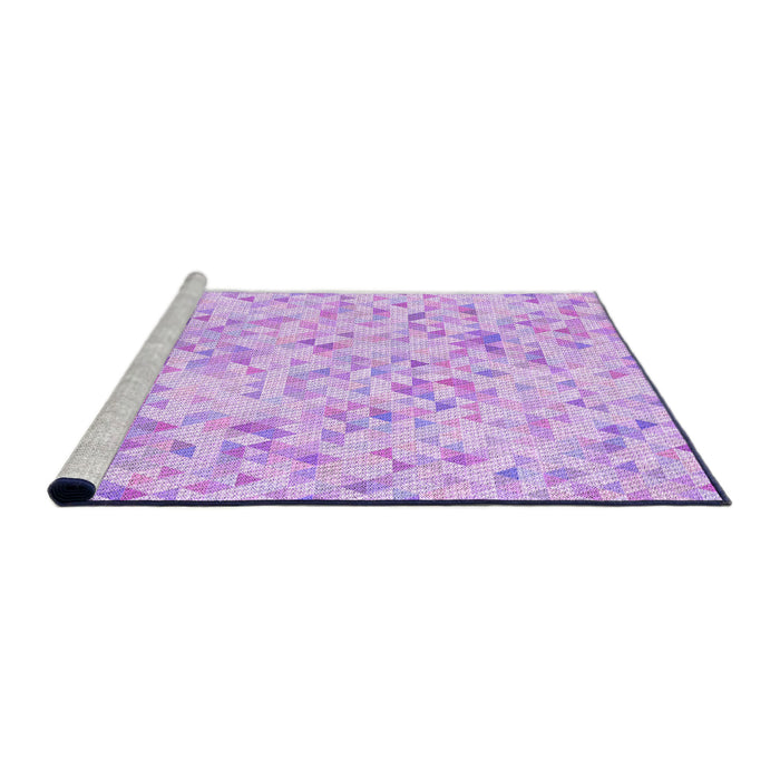 Sideview of Machine Washable Transitional Purple Rug, wshpat3804pur