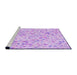 Sideview of Machine Washable Transitional Purple Rug, wshpat3804pur