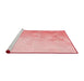 Sideview of Machine Washable Transitional Red Rug, wshpat3805rd