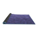 Thickness of Patterned Amethyst Purple Rug, pat3806blu