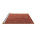 Sideview of Machine Washable Transitional Bright Orange Rug, wshpat3806brn