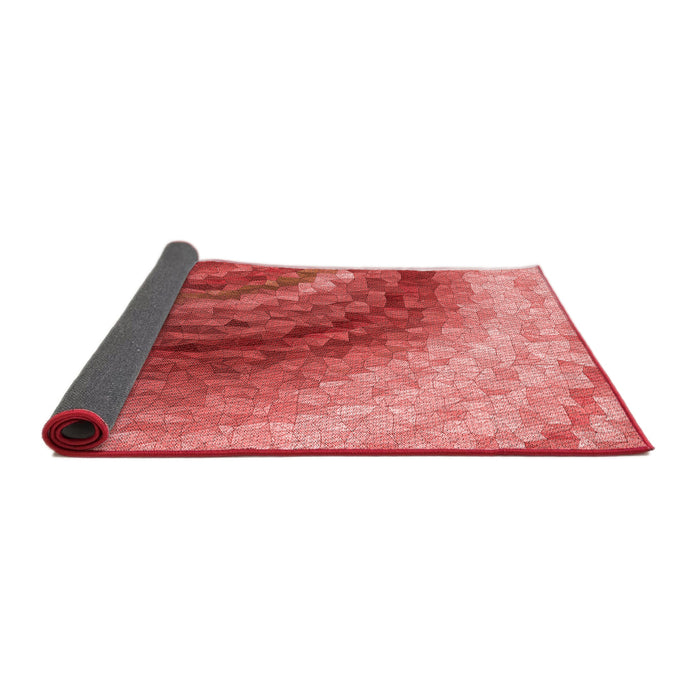 Thickness of Patterned Red Rug, pat3808rd