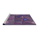 Sideview of Machine Washable Transitional Purple Rug, wshpat3809pur