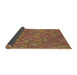 Thickness of Patterned Chestnut Red Rug, pat3810brn