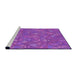 Sideview of Machine Washable Transitional Neon Purple Rug, wshpat3810pur